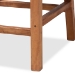bali & pari Caspia Mid-Century Modern Walnut Brown Mahogany Wood and Natural Rattan Counter Stool - Caspia-Teak-CS