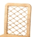 bali & pari Moscow Modern Bohemian Natural Brown Rattan and Walnut Brown Mahogany Wood Counter Stool - Moscow-Teak-CS