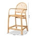 bali & pari Tugera Modern Bohemian Natural Brown Rattan Counter Stool - Tugera-Rattan-CS