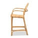 bali & pari Tugera Modern Bohemian Natural Brown Rattan Counter Stool - Tugera-Rattan-CS