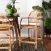 bali & pari Tugera Modern Bohemian Natural Brown Rattan Counter Stool - Tugera-Rattan-CS
