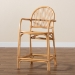 bali & pari Tugera Modern Bohemian Natural Brown Rattan Counter Stool - Tugera-Rattan-CS