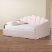 Baxton Studio Timila Modern and Contemporary Light Pink Velvet Fabric Upholstered Queen Size Daybed - BBT61078-Light Pink Velvet-Daybed-Queen