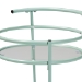 Baxton Studio Newell Mid-Century Modern Mint Green Finished Metal 2-Tier Kitchen Cart - LCF20171-Mint Green-Cart