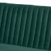 Baxton Studio Alvis Mid-Century Modern Emerald Green Velvet Upholstered and Walnut Brown Finished Wood 4-Piece Dining Nook Set - BBT8063-Emerald Velvet/Walnut-4PC Dining Nook Set