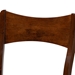 Baxton Studio Adreana Mid-Century Modern Warm Grey Fabric and Dark Brown Finished Wood 2-Piece Dining Chair Set - BW19-50C-Grey/Cappuccino-DC