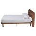 Baxton Studio Decker Mid-Century Modern Transitional Walnut Brown Finished Wood Full Size Platform Bed with Charging Station - MG0081S-Walnut-Full