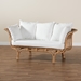 bali & pari Edana Modern Bohemian Natural Rattan Sofa With Cushion - DC151023-Rattan-SF