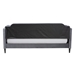 Baxton Studio Kaya Modern and Contemporary Grey Velvet Fabric and Dark Brown Finished Wood Twin Size Daybed - DV20801-Grey Velvet Daybed-Twin