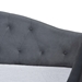 Baxton Studio Mansi Modern and Contemporary Grey Velvet Fabric Upholstered Full Size 2-Drawer Daybed - Mansi-Grey Velvet Daybed-Full