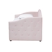 Baxton Studio Mansi Modern and Contemporary Light Pink Velvet Fabric Upholstered Twin Size 2-Drawer Daybed - Mansi-Light Pink Velvet Daybed-Twin