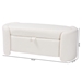 Baxton Studio Oakes Modern and Contemporary Ivory Boucle Upholstered Storage Bench - 225-Beige-Bench