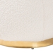 Baxton Studio Raelynn Modern and Contemporary Ivory Boucle Upholstered and Gold Metal Ottoman - 2212-Beige-Ottoman