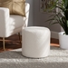 Baxton Studio Tori Modern and Contemporary Ivory Boucle Upholstered Ottoman - 1708A-Beige-Ottoman