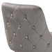 Baxton Studio Giada Contemporary Glam and Luxe Grey Velvet Fabric and Dark Brown Finished Wood 2-Piece Bar Stool Set - WI-12380-Grey Velvet-BS