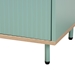 Baxton Studio Tavita Mid-Century Modern Two-Tone Mint Green and Oak Brown Finished Wood 1-Drawer End Table - LCF20170-Mint Green/ET