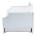 Baxton Studio Mariana Classic and Traditional White Finished Wood Full Size Daybed with Twin Size trundle - Mariana-White-Daybed-F/T