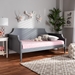 Baxton Studio Mariana Classic and Traditional Grey Finished Wood Full Size Daybed - Mariana-Grey-Daybed-Full