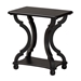 Baxton Studio Cianna Classic and Traditional Black Wood End Table