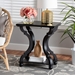 Baxton Studio Cianna Classic and Traditional Black Wood End Table - JY21A025-Black-Wooden-ET