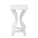 Baxton Studio Cianna Classic and Traditional White Wood End Table - JY21A025-White-Wooden-ET