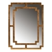 Baxton Studio Dayana Modern and Contemporary Antique Gold Finished Wood Accent Wall Mirror
