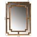Baxton Studio Dayana Modern and Contemporary Antique Gold Finished Wood Accent Wall Mirror - RXW-8460