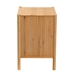 Baxton Studio Naresh Mid-Century Modern Transitional Natural Brown Bamboo Wood 2-Drawer End Table - ETAN-003-Bamboo-ET