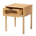 Baxton Studio Naresh Mid-Century Modern Transitional Natural Brown Bamboo Wood 1-Drawer End Table - ETAN-004-Bamboo-ET