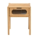 Baxton Studio Naresh Mid-Century Modern Transitional Natural Brown Bamboo Wood 1-Drawer End Table - ETAN-004-Bamboo-ET