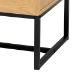 Baxton Studio Sawyer Mid-Century Modern Industrial Oak Brown Finished Wood and Black Metal 6-Drawer Storage Cabinet with Natural Rattan - LCF20220221-Oak Brown-6DW-Cabinet