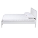 Baxton Studio Neves Classic and Traditional White Finished Wood Full Size Platform Bed - Neves-White-Full