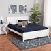 Baxton Studio Neves Classic and Traditional White Finished Wood Full Size Platform Bed - Neves-White-Full