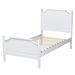 Baxton Studio Mariana Classic and Traditional White Finished Wood Full Size Platform Bed - Mariana-White-Full
