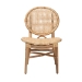 bali & pari Osaka Modern Bohemian Natural Brown Rattan Dining Chair - Osaka-Natural-DC