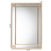 Baxton Studio Iara Modern Glam and Luxe Antique Goldleaf Finished Wood Accent Wall Mirror - RXW-10689