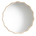 Baxton Studio Weston Modern Glam and Luxe Antique Goldleaf Finished Wood Accent Wall Mirror