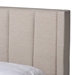 Baxton Studio Coronado Mid-Century Modern Transitional Beige Fabric Queen Size 3-Drawer Storage Platform Bed - CF 9270-B-Coronado-B-Beige-Queen