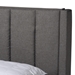 Baxton Studio Coronado Mid-Century Modern Transitional Grey Fabric Queen Size 3-Drawer Storage Platform Bed - CF 9270-B-Coronado-B-Grey-Queen