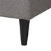 Baxton Studio Casol Mid-Century Modern Transitional Grey Fabric Upholstered Queen Size Platform Bed - CF 9272-C-Vele-C-Grey-Queen