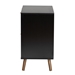 Baxton Studio Richardson Mid-Century Transitional Two-Tone Black and Natural Brown Finished Wood 2-Drawer Storage Cabinet - LCF20144-2DW-Cabinet