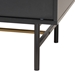 Baxton Studio Truett Modern Dark Brown Finished Wood and Two-Tone Black and Gold Metal TV Stand - LCF20271-Dark Brown-TV Stand