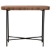 Baxton Studio Savion Modern Industrial Walnut Brown Finished Wood and Black Metal Console Table - LCF20448-Console Table