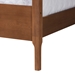 Baxton Studio Roman Classic and Traditional Ash Walnut Finished Wood Queen Size Canopy Bed - MG0103-2-Ash Walnut-Queen