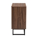 Baxton Studio Sadia Modern Walnut Brown Finished Wood Storage Cabinet - LCF20211282-Walnut-Cabinet