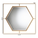 Baxton Studio Gates Modern Glam and Luxe Antique Goldleaf Metal Accent Wall Mirror - RXW-10419