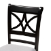 Baxton Studio Brooke Modern Grey Fabric and Dark Brown Finished Wood 5-Piece Dining Set - Brooke-Grey/Dark Brown-5PC Dining Set