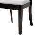 Baxton Studio Brooke Modern Grey Fabric and Dark Brown Finished Wood 5-Piece Dining Set - Brooke-Grey/Dark Brown-5PC Dining Set