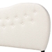 Baxton Studio Brantley Modern Cream Boucle Fabric Queen Size Headboard - BBT61131-Maya-Cream-HB-Queen