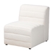 Baxton Studio Maya Modern White Boucle Fabric 5-Piece Modular Sectional Sofa - BBT8070-Maya-Cream-5PC